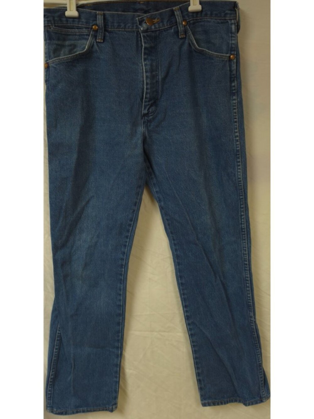 Vtg Wrangler Mens 34x30 Cowboy Cut Y2K Heavyweight Straight Denim Jeans 13MWZ